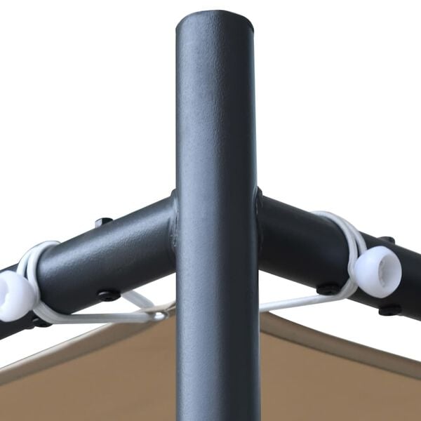 vidaXL Altana ze skośnym dachem, 300x300x257 cm, beżowa, 180 g/m²