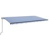 vidaXL Automatycznie zwijana markiza, LED i czujnik wiatru, 600x350 cm