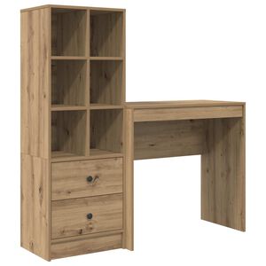 vidaXL Biurko Dąb rzemieślniczy 125,5 x 40 x 127 cm 2 szt.