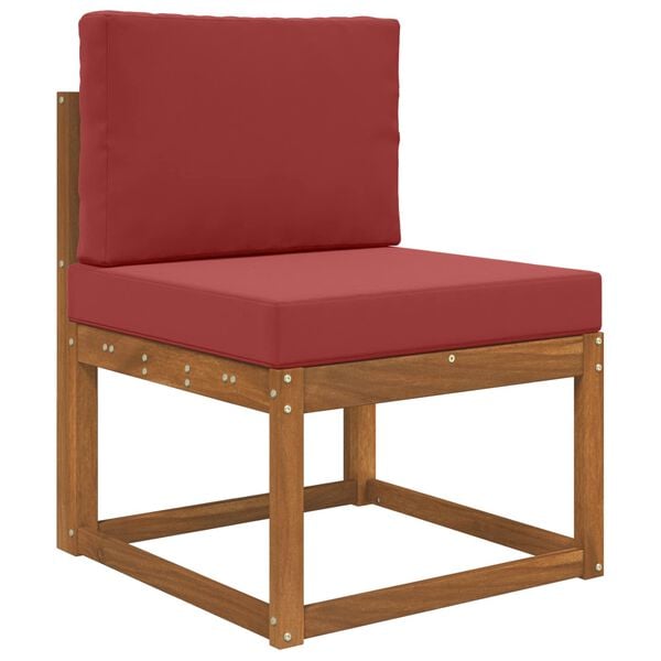 vidaXL Poduszka do sofy na zewnątrz 2 pcs czerwone wino Poliester