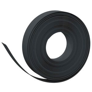 vidaXL Obrzeża ogrodowe 25 m 10 cm PE Czarny
