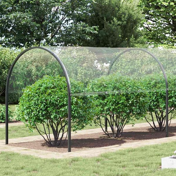 vidaXL Przezroczysta plandeka z oczkami 4x12 m PVC