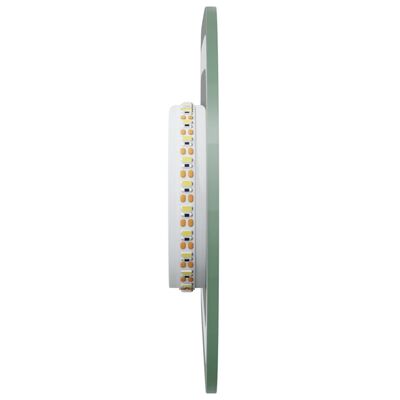 vidaXL Lustro łazienkowe z LED, 40x15 cm, owalne