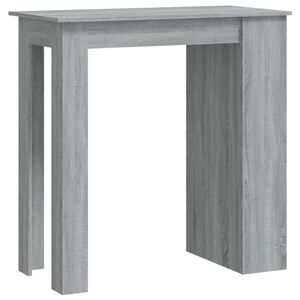 vidaXL Stolik barowy z p&oacute;łkami, szary dąb sonoma, 102x50x103,5 cm
