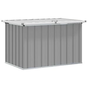 vidaXL Skrzynia ogrodowa do przechowywania, szara, 109x67x65 cm