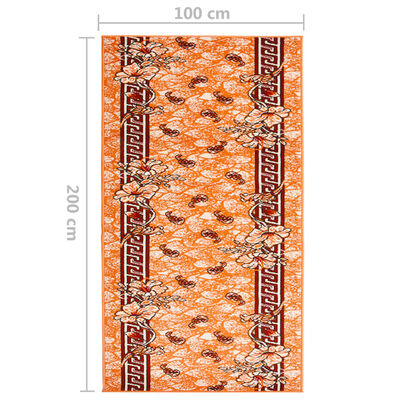 vidaXL Chodnik dywanowy, BCF, terakota, 100x200 cm