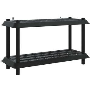 vidaXL Jednostka regałowa 2 poziom&oacute;w 100 x 40 x 55,5 cm PP antracytowy