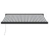vidaXL Zwijana markiza, antracytowo-biała, 3,5x2,5 m