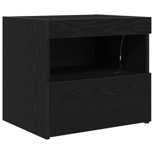 vidaXL Szafka Nocna Czarny Dąb 50 x 40 x 45 cm Drewno inżynieryjne