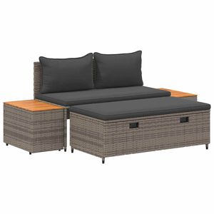 vidaXL Zestaw sof na zewnątrz 4 -Seater 4 pcs 55 x 30 x 39 cm
