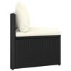 vidaXL 7-częściowa sofa ogrodowa z poduszkami, rattan PE, czarna