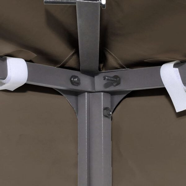 vidaXL Zadaszenie do altany, 310 g/m², 3 x 3 m, kolor taupe