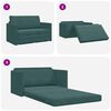 vidaXL Sofa Bed 110cm Ciemna zieleń Aksamit
