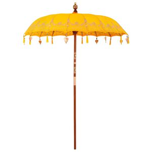 vidaXL Baliński Parasol Ż&oacute;łty 185 x 185 x 260 cm