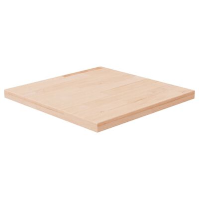 vidaXL Kwadratowy blat do stolika, 40x40x2,5 cm, surowe drewno dębowe