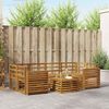 vidaXL Zestawy sof 7 pcs Naturalny Lite Drewno Akacji