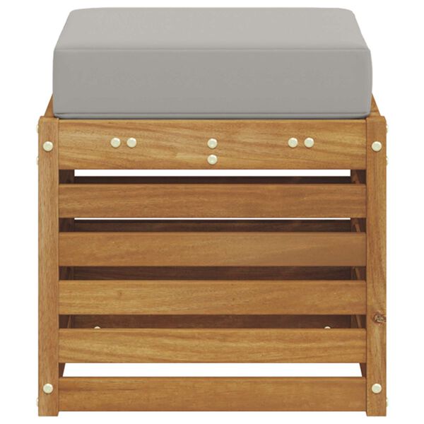 vidaXL Stołek Ławka na Zewnątrz Lite Drewno Akacji Naturalny