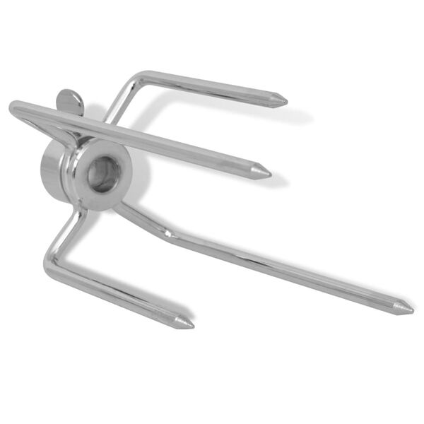 vidaXL Haki do rożna, 2 szt., stalowe