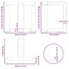 vidaXL Nogi do stolika kawowego w kształcie litery T 2 szt. Antracyt 30x25x(30-31) cm Stal