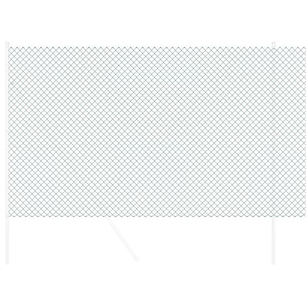 vidaXL Ogrodzenie łańcuchowe Zielony 10 x 1,5 m Stal