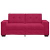 vidaXL Sofa dwuosobowa, wino czerwone, 180x77x82 cm, aksamit