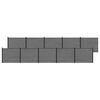 vidaXL Panel ogrodzeniowy 10 pcs WPC i aluminium Szary