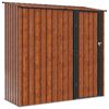 vidaXL Schowki ogrodowe Brązowy 203 x 85,5 x 200 cm Metal