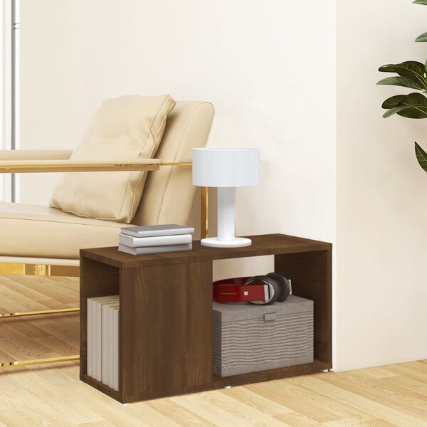 vidaXL Szafka pod telewizor, brązowy dąb, 60x24x32 cm