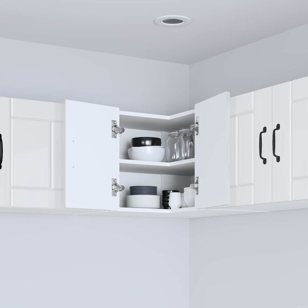 vidaXL Szafka kuchenna Wysoki połysk biały 57 x 57 x 40 cm