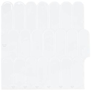 vidaXL Dekoracyjne naklejki 10 pcs Biały 30 x 30 x 0,8 cm