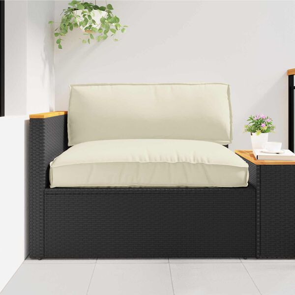 vidaXL Zestaw poduszek na paletę 2 pcs Kremowy Materiał Oxford