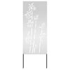 vidaXL Ekran zapewniający prywatność w ogrodzie Srebrny 50 x 140 cm