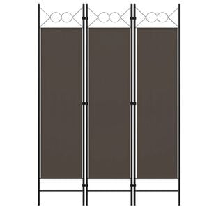 vidaXL Parawan 3-panelowy, antracytowy, 120 x 180 cm