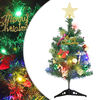 vidaXL Sztuczna minichoinka z 20 lampkami LED, zielona, 45 cm