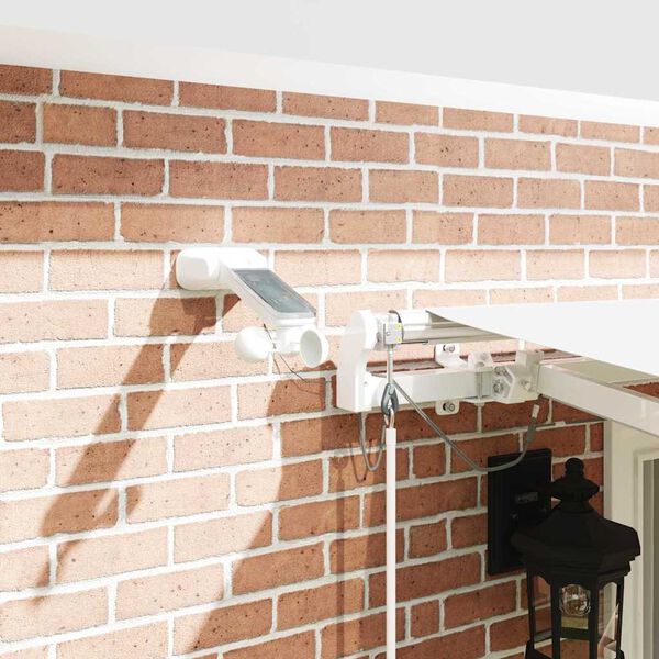 vidaXL Markiza zwijana Biały 400 &times; 300 cm Poliester i Metal