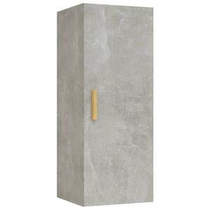 vidaXL Szafka wisząca, szarość betonu, 34,5x34x90 cm