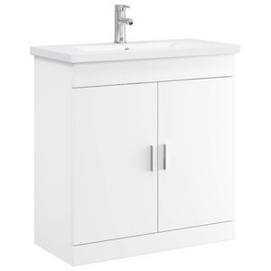 vidaXL Zestaw mebli łazienkowych Biały 81 x 40 x 84,5 cm