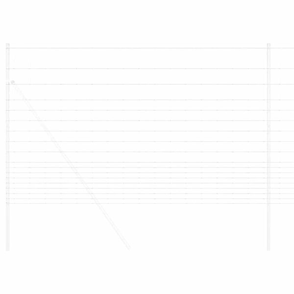 vidaXL Ogrodzenie pastwiskowe Srebrny 25 x 1,5 m Stal galwanizowana