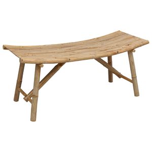 vidaXL Ławka ogrodowa 110 x 45 x 50 cm Bambus Naturalny Prostokątny
