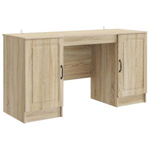 vidaXL Biurko dąb Sonoma 142,5 x 50 x 75 cm Drewno inżynieryjne