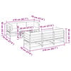 vidaXL 7-cz. zestaw wypoczynkowy do ogrodu, z poduszkami, impregnowany