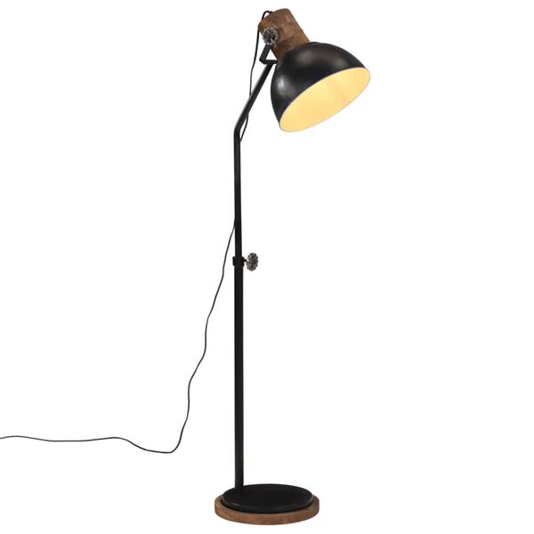 vidaXL Lampa stojąca, 25 W, czarna, 30x30x100-150 cm, E27
