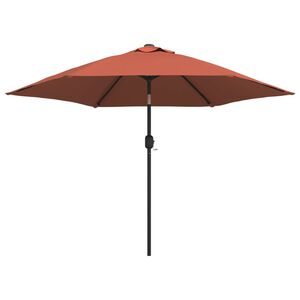 vidaXL Parasol ogrodowy na metalowym słupku, terakotowy, 300 cm