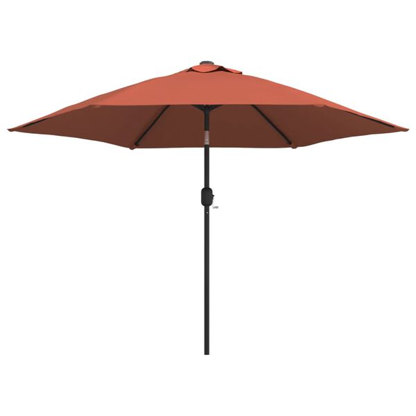 vidaXL Parasol ogrodowy na metalowym słupku, terakotowy, 300 cm