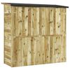 vidaXL Szopa ogrodowa z impregnowanego drewna sosnowego, 182x76x175 cm