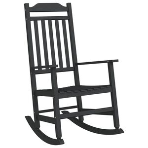vidaXL Fotel bujany Czarny 84 x 65 x 114 cm żywica