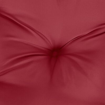 vidaXL Poduszka na paletę, 120x80x12 cm, winna czerwień, tkanina
