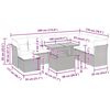 vidaXL 9-cz. zestaw mebli ogrodowych z poduszkami, beżowy, polirattan