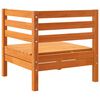 vidaXL Ogrodowa sofa narożna, woskowy brąz, lite drewno sosnowe