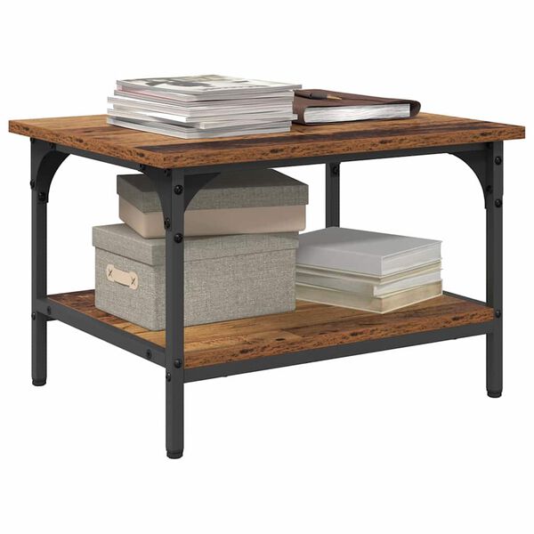 vidaXL Stojak na drukarkę Stare drewno 50 x 40 x 38 cm